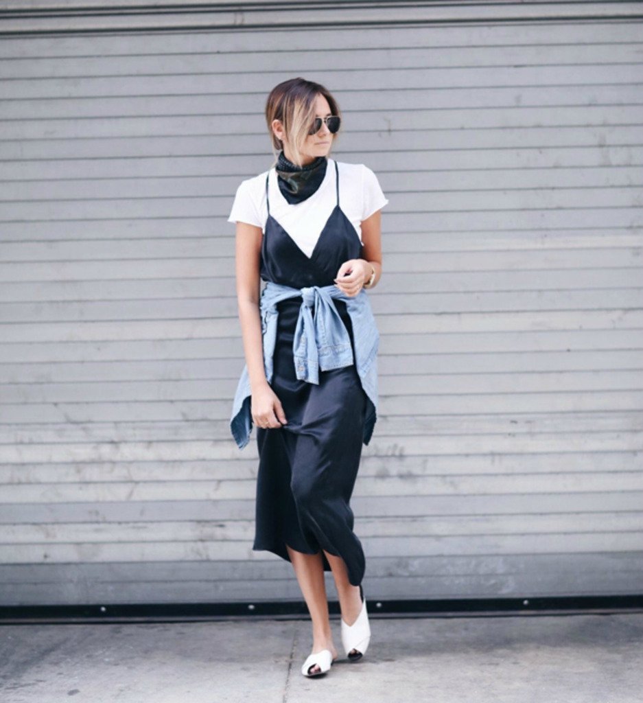 white spaghetti strap t shirt dress